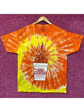 Nissin Cup Noodles More Than Soup Spicy Promo Tie Dye T-Shirt XL